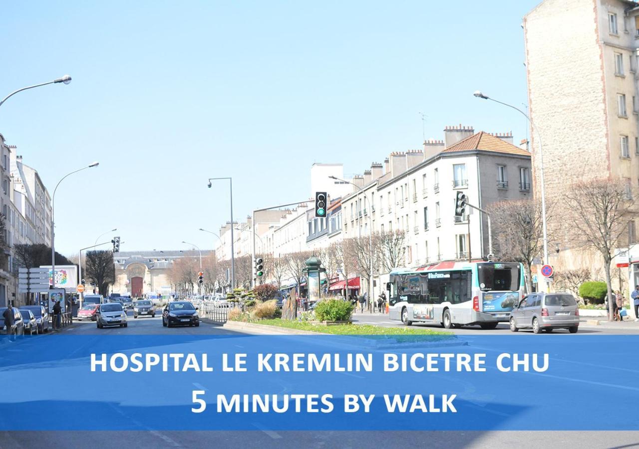 Beausoleil Studio Metro Paris Sud Ле-Кримлен-Бисетр Экстерьер фото